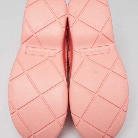 Bottega Veneta Flamingo Pink Technical Fabric/Rubber Puddle Bomber Boots Size - Picture 3 of 5